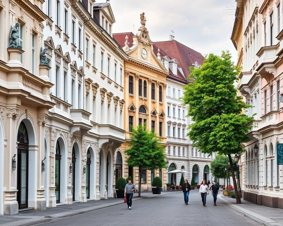 Barocke Fassaden in Graz, Österreich