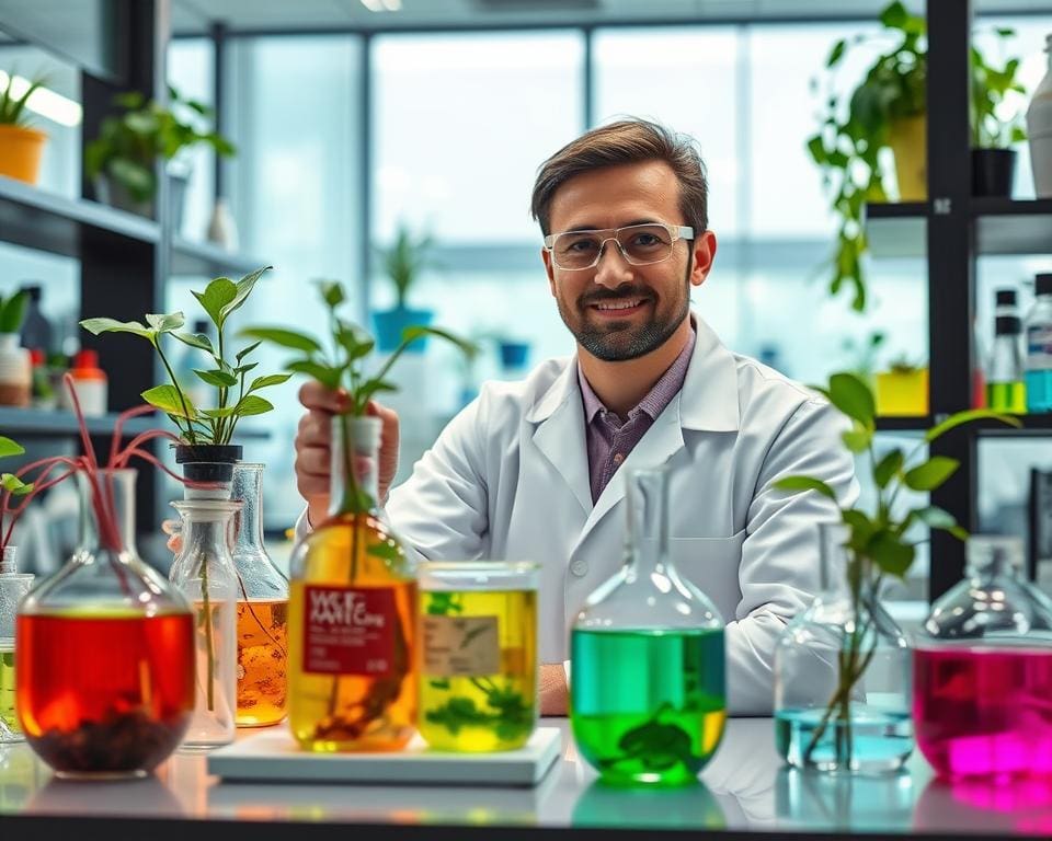 Chemiker und umweltfreundliche Materialien