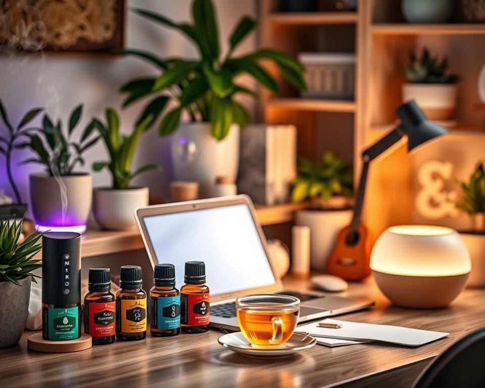 Duftöle für bessere Konzentration im Homeoffice