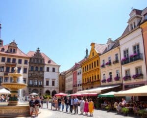 Historische Plätze in Ljubljana, Slowenien