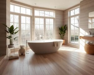 Holzböden im Badezimmer: Natürlich und pflegeleicht