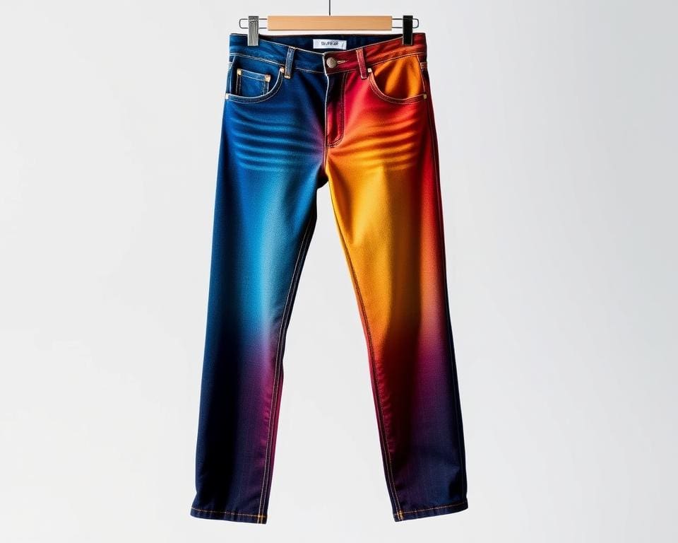 Jeans mit Farbverlauf: Modern und aufregend