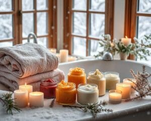 Körperpeelings für seidige Haut im Winter