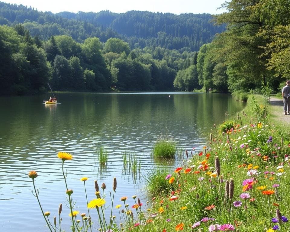 Outdooraktivitäten in der Seenlandschaft