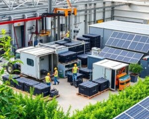 Recycling von Batterien in Elektro-Lkw