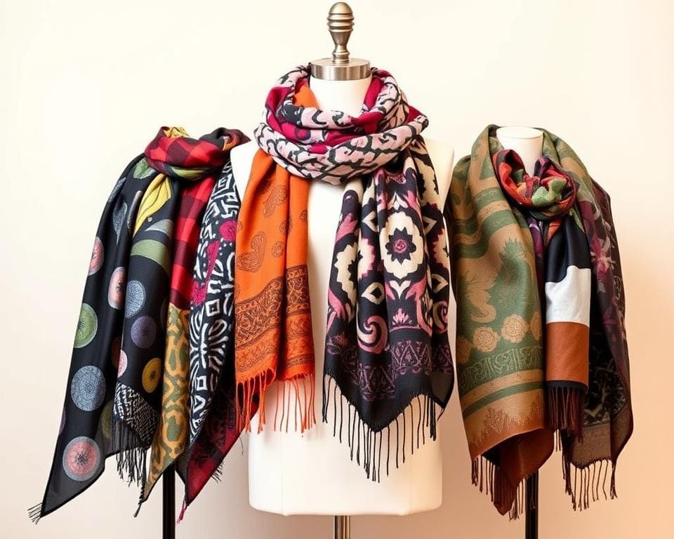 Schals mit Prints: So kombinieren Sie Muster richtig