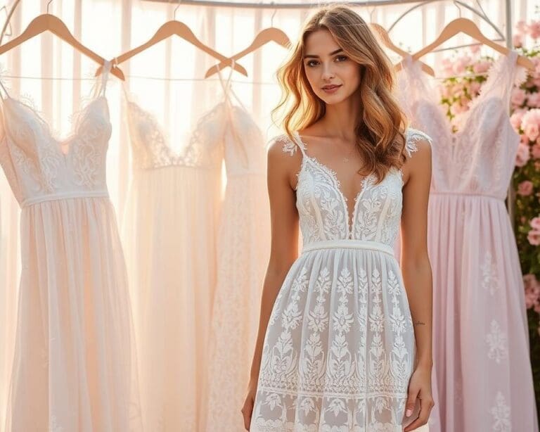 Sommerkleider mit Spitzenapplikationen: Feminin und zart