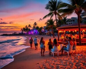 Strände und Nachtleben in Puerto Vallarta, Mexiko