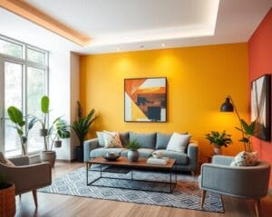 Wohnzimmerwände neu gestalten: Farben und Dekoideen