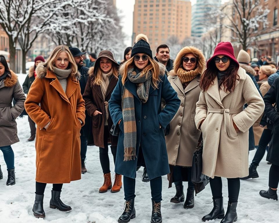 beliebte Trends in der Wintermode mit oversized Mänteln