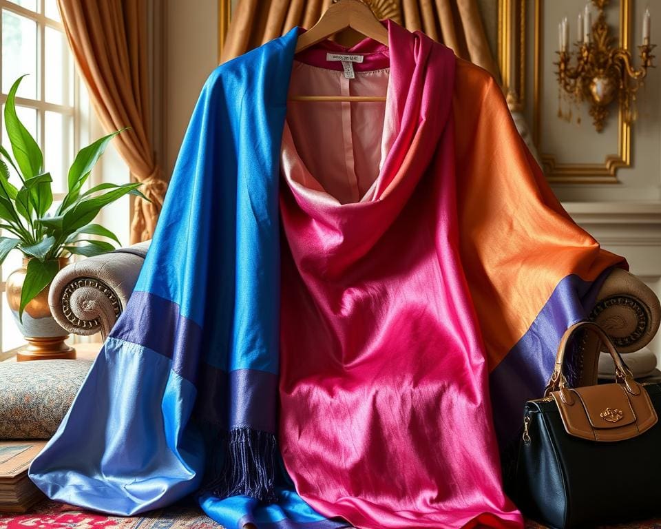 edle Seidenponchos für Damen