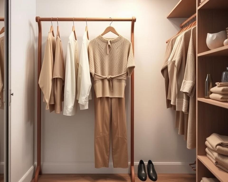 minimalistische Garderobe