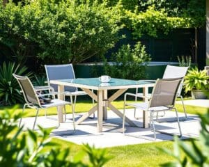 Outdoor-Möbel aus Aluminium für pflegeleichte Nutzung