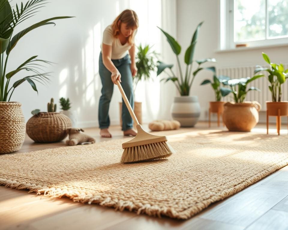 Pflege von Naturfaserteppichen