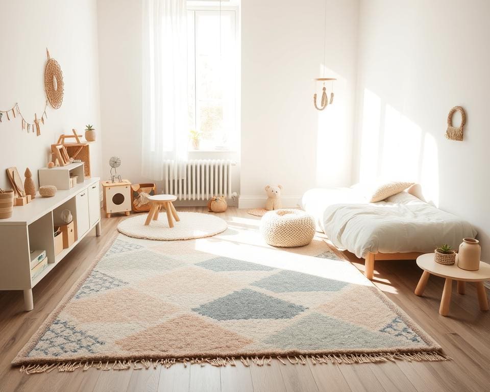 Teppiche im modernen Stil für minimalistische Kinderzimmer