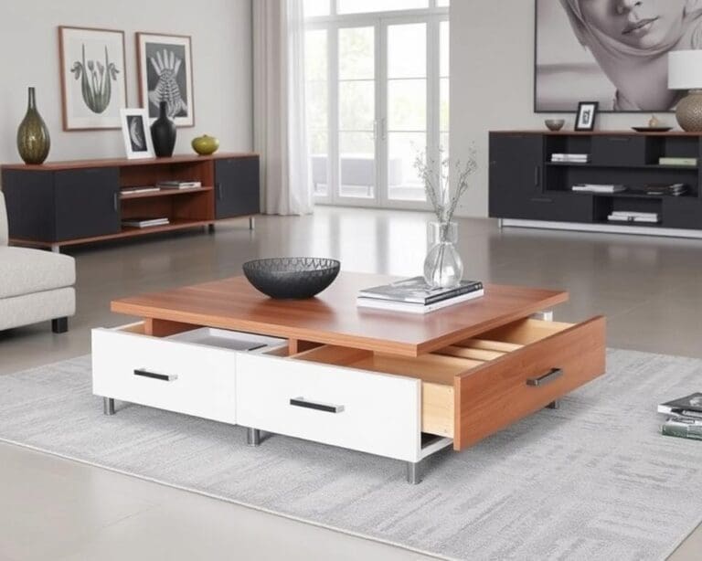 Multifunktionale Couchtische mit zusätzlichen Schubladen
