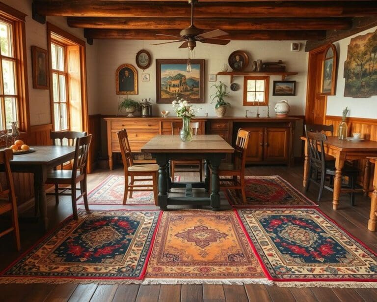 Teppiche im Vintage-Look für charmante Essbereiche