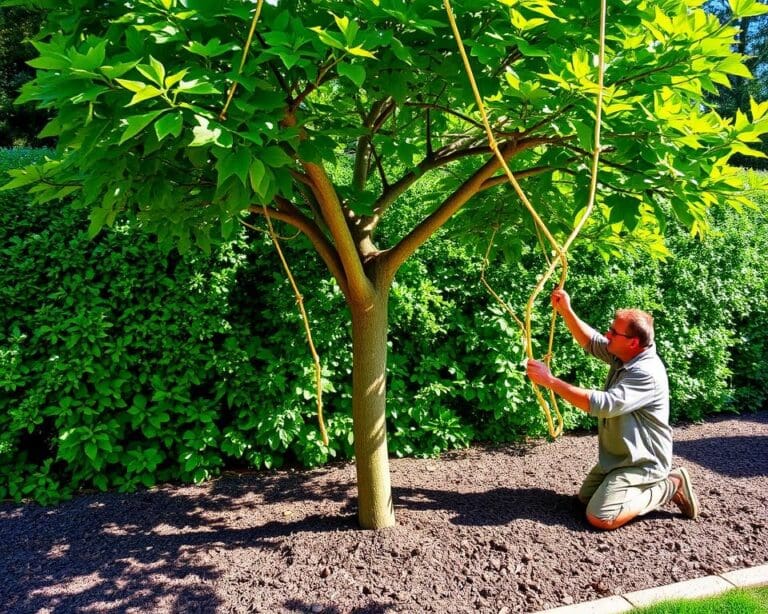 Wie pflanze ich einen Spalierbaum richtig ein?