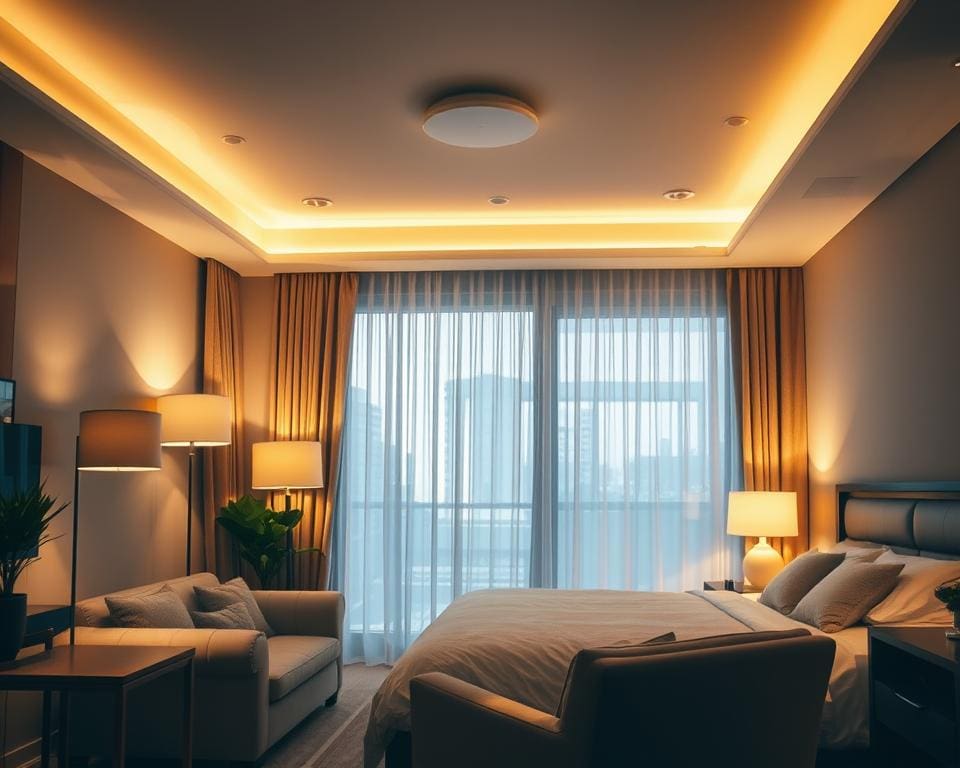 Beleuchtungskonzept für Wohnzimmer und Schlafzimmer