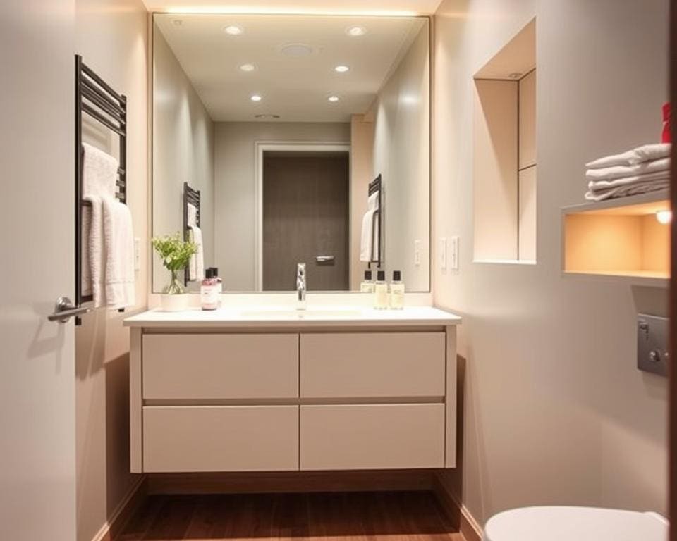 Platzsparende Lösungen Badezimmer