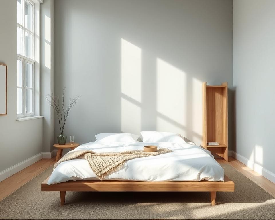 Was sind ruhige Töne für ein skandinavisches Schlafzimmer?