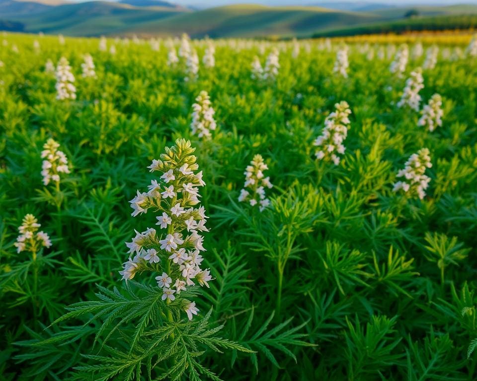 Was zeichnet die Artemisia annua Ernte im September aus?