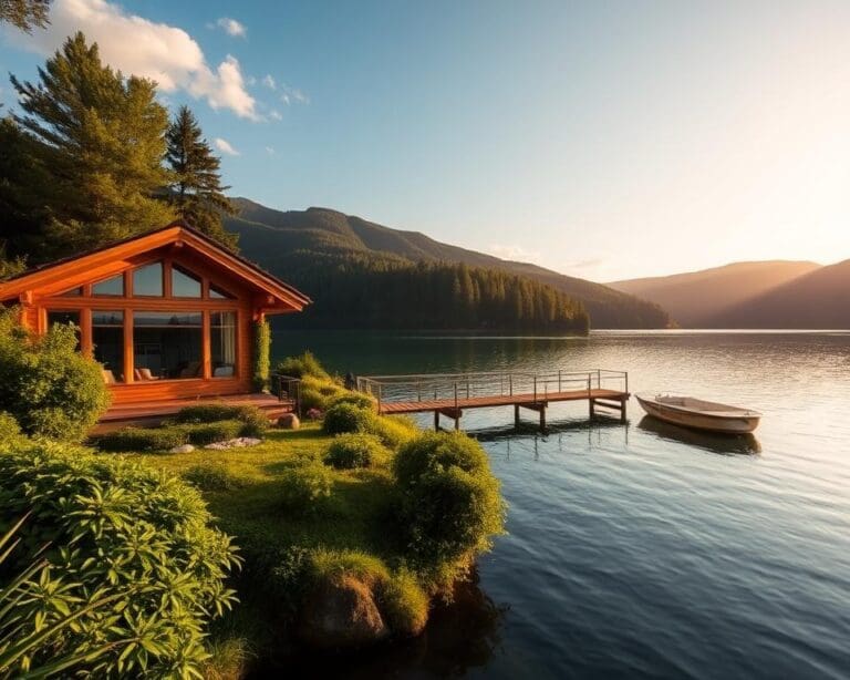 Wie wohnt man direkt am See in Malente?