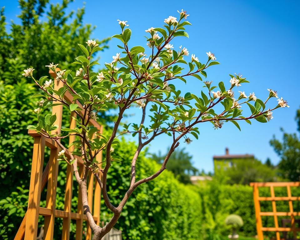 Zierspalierbaum für Gartenästhetik