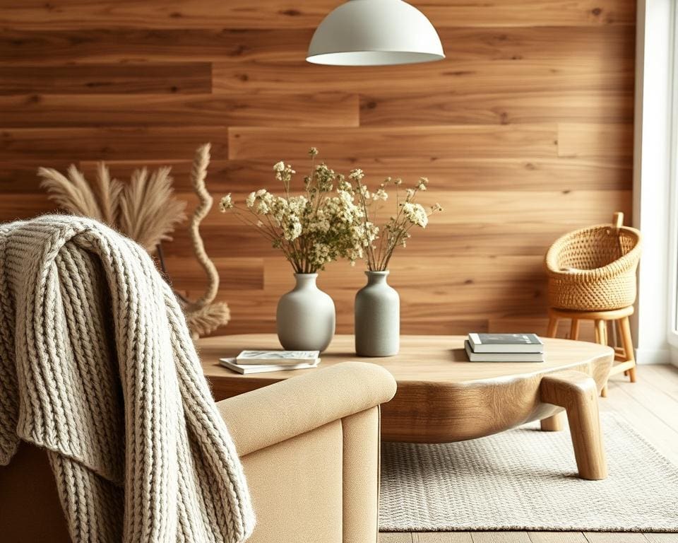 natürliche Materialien für ein hyggeliges Zuhause