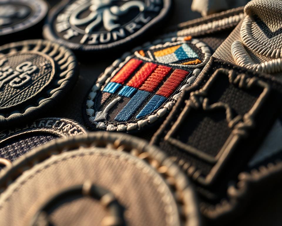 Haltbarkeit von genähten Emblemen