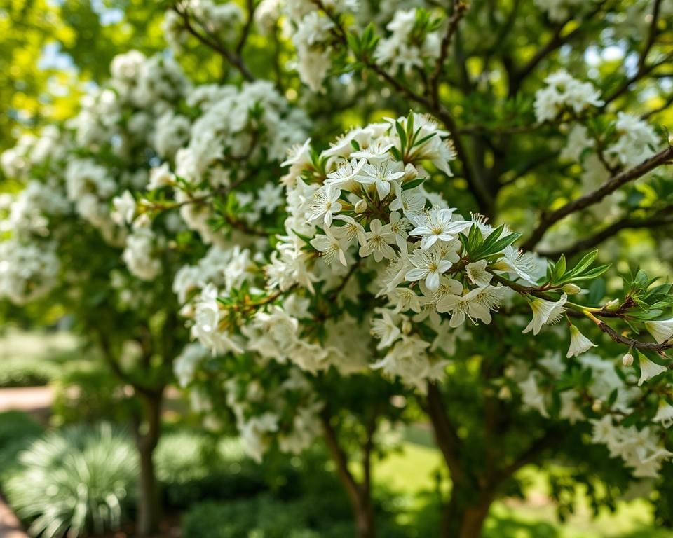 Können immergrüne Spalierbäume Blüten tragen?
