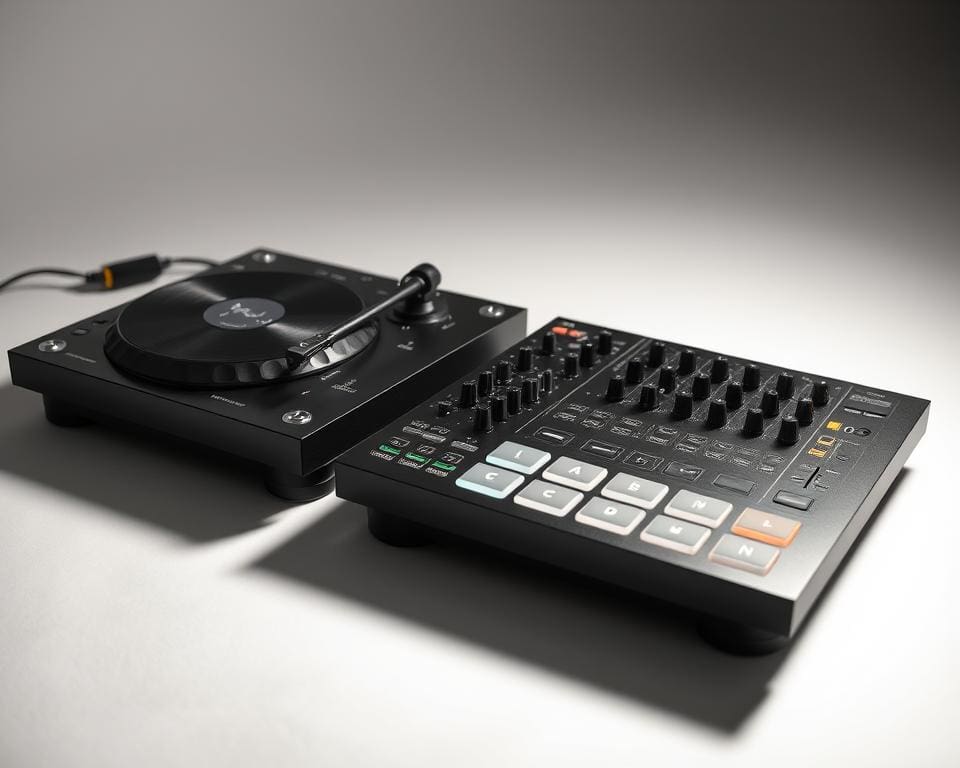Vergleich von Turntables und digitalen Controllern