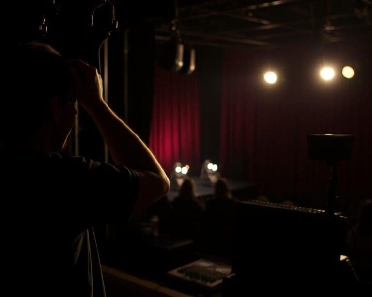 Was macht ein Stagehand vor dem Auftritt?