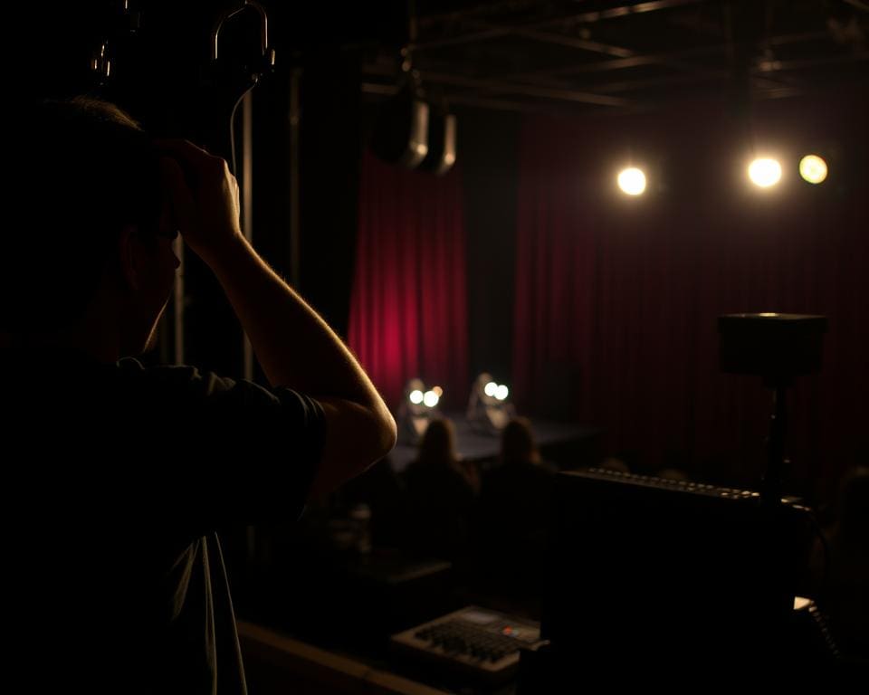 Was macht ein Stagehand vor dem Auftritt?