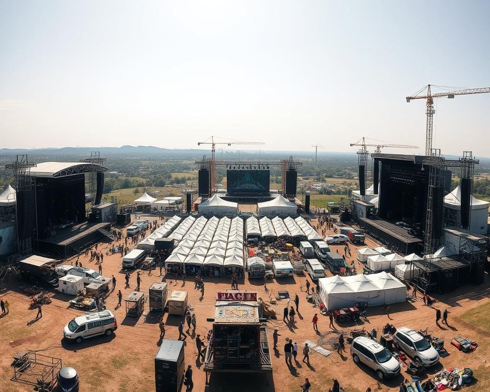 Wie läuft ein Festivalaufbau hinter den Kulissen?