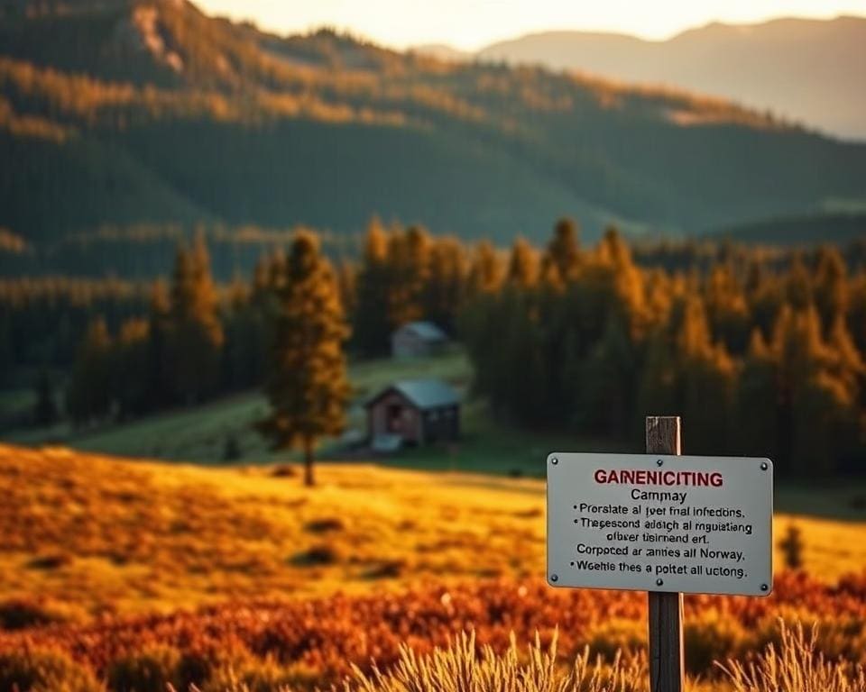 gesetzliche Grundlagen für Campen in Norwegen