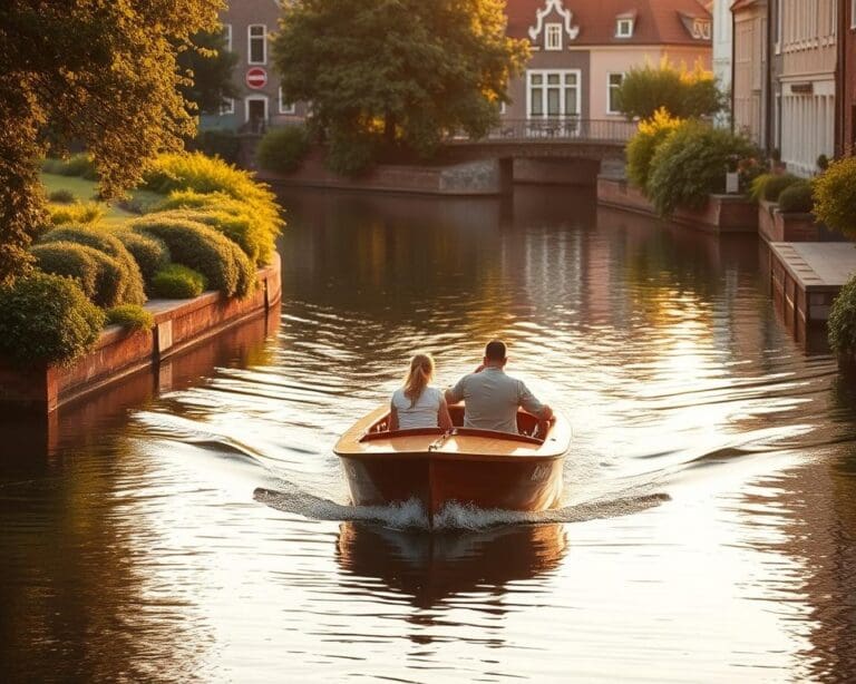 Wie reist man mit dem Boot durch Kanäle?