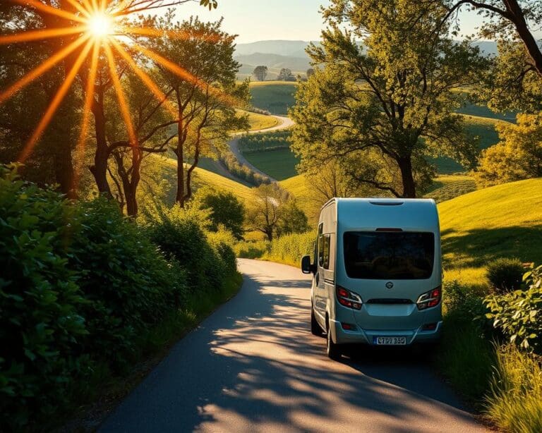 Wie reist man mit dem Caravan auf kleinen Straßen?