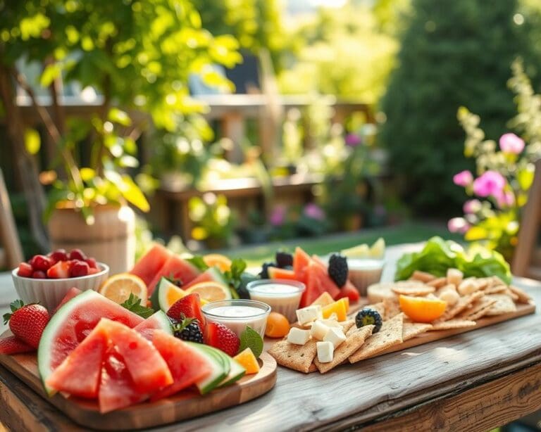 Rezepte für leichte Sommersnacks