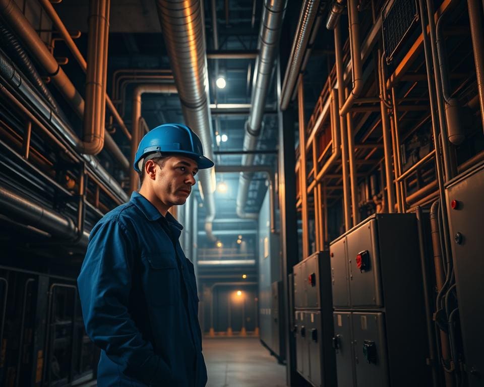 Wie arbeitet ein Haustechniker in grossen Gebaeuden?