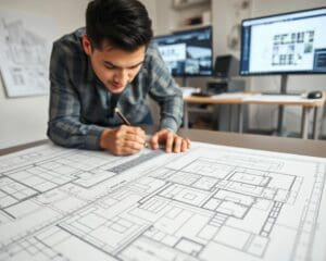 Wie funktioniert die Arbeit eines Bauzeichners?