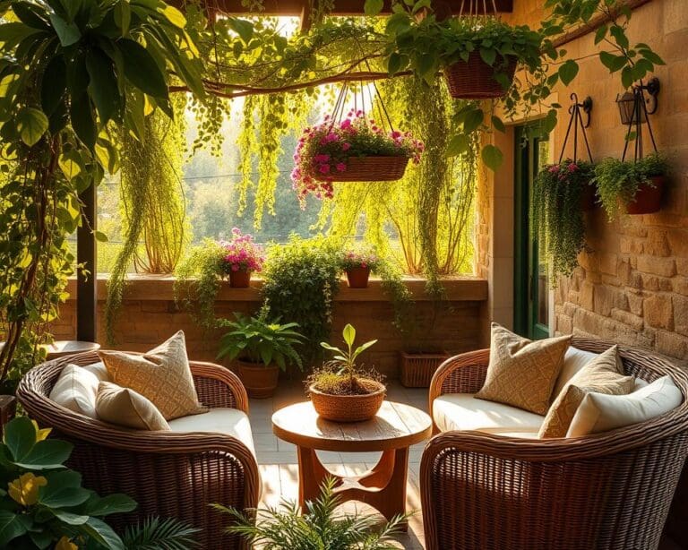 Wie richtest du eine Terrasse gemuetlich ein?