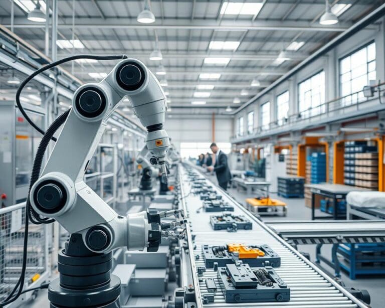 Was leisten Industrieroboter in Fertigungsbetrieben?