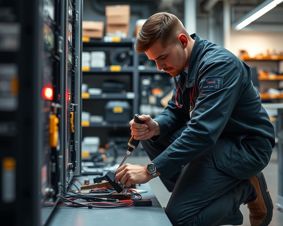 Was leistet ein Servicetechniker vor Ort?