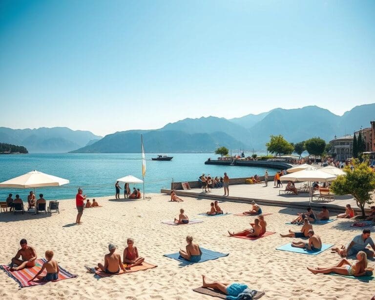 Was macht den Gardasee ideal für Badeurlaub?