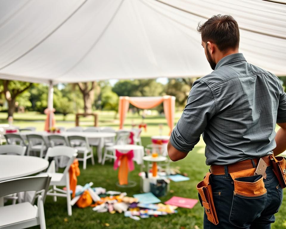 Was macht ein Handwerker für Eventaufbauten?