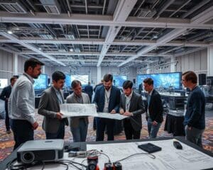 Wie arbeitet ein Aufbauteam Events?