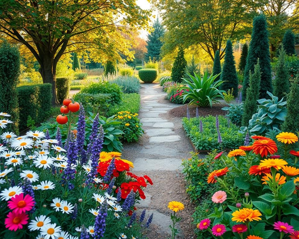 Wie plant man einen Garten für das ganze Jahr?