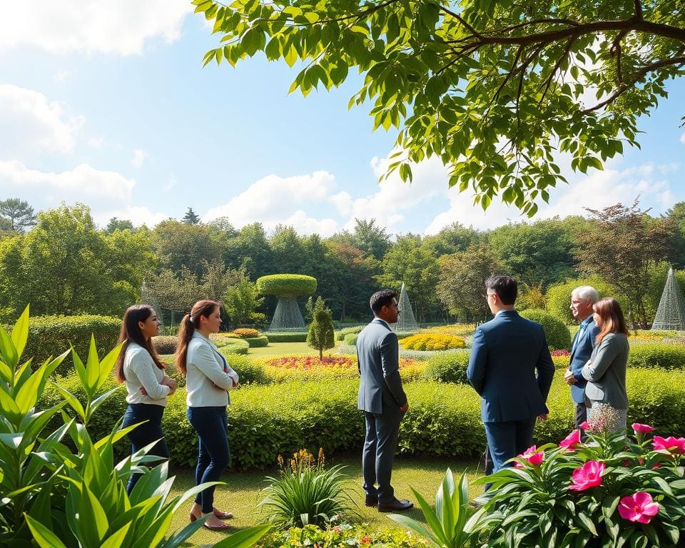 Wie steigert Begrünung das Wohlbefinden draußen?