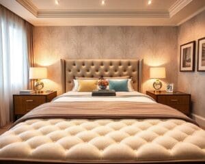 Wie gestaltet man ein Schlafzimmer mit Boxspringbett?